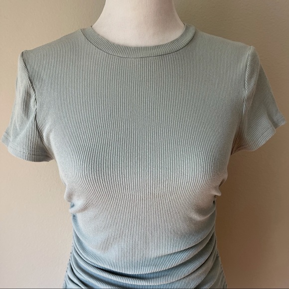 Toby Heart Ginger Mint Ribbed Bodycone Dress Size S - Picture 7 of 9